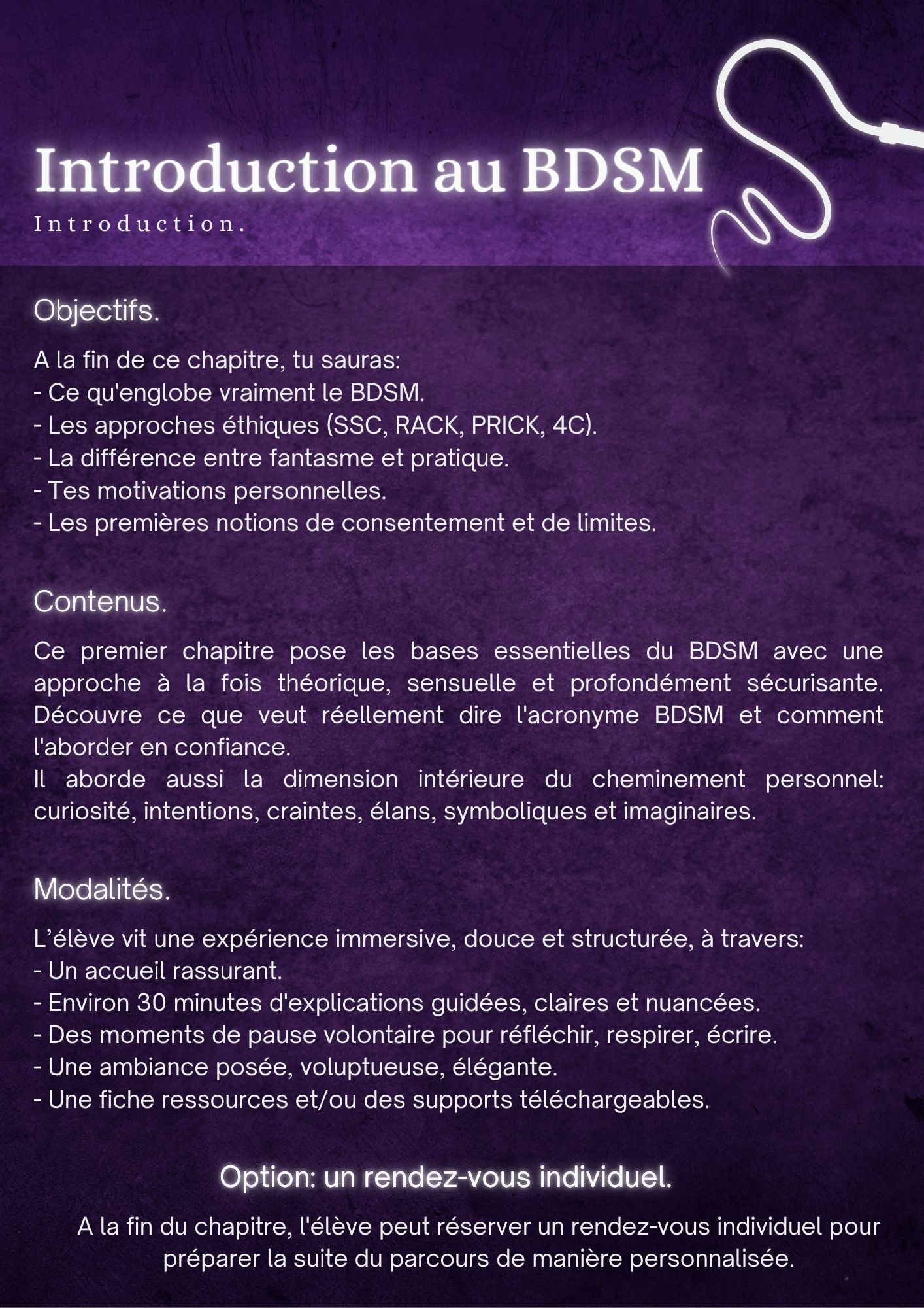 Introduction au BDSM