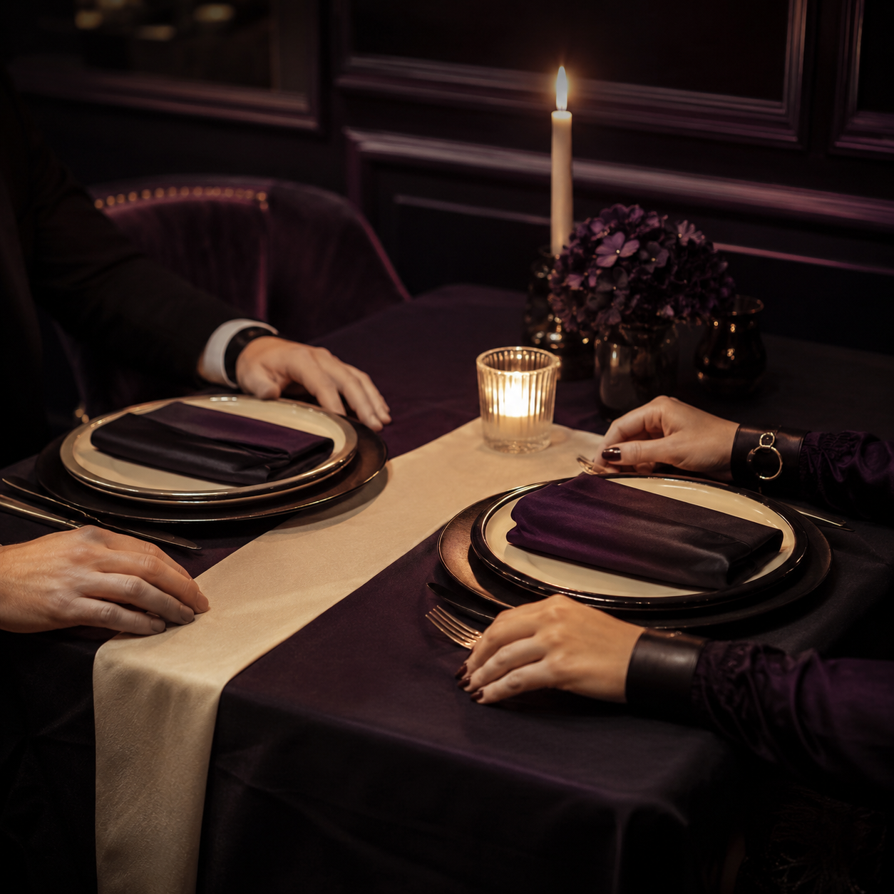 Dîner élégant pour deux